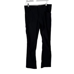 Eddie Bauer Mens Tech Pant Black Travel Hybrid Golf Work Outdoor Size 32x32